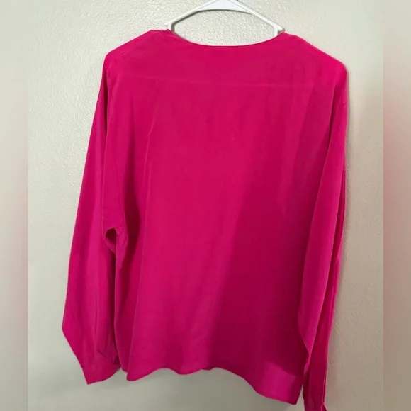 Christian Dior Chemises Silk Pink Blouse Women’s 14 Quiet Luxury - Picture 5 of 5